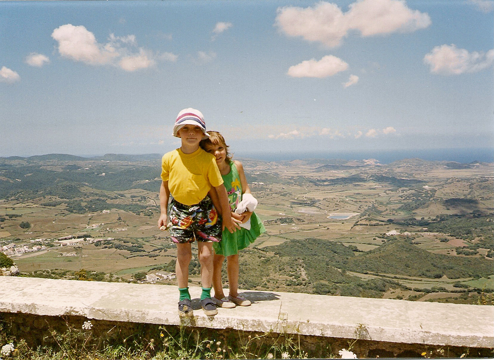Authentic local market and village scene in inland Ibiza